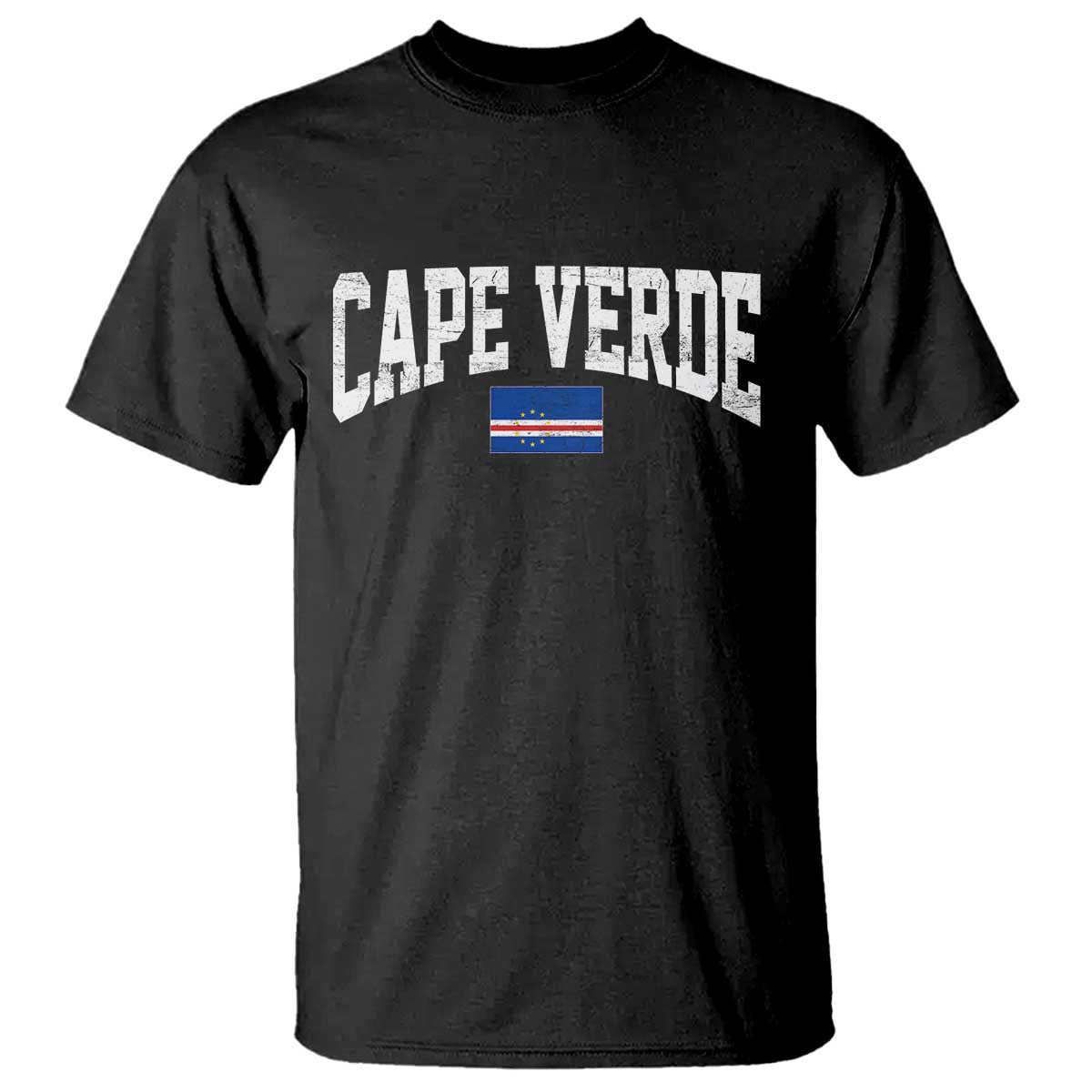 Cape Verde Sports Throwback T Shirt Cabo Verdean Pride
