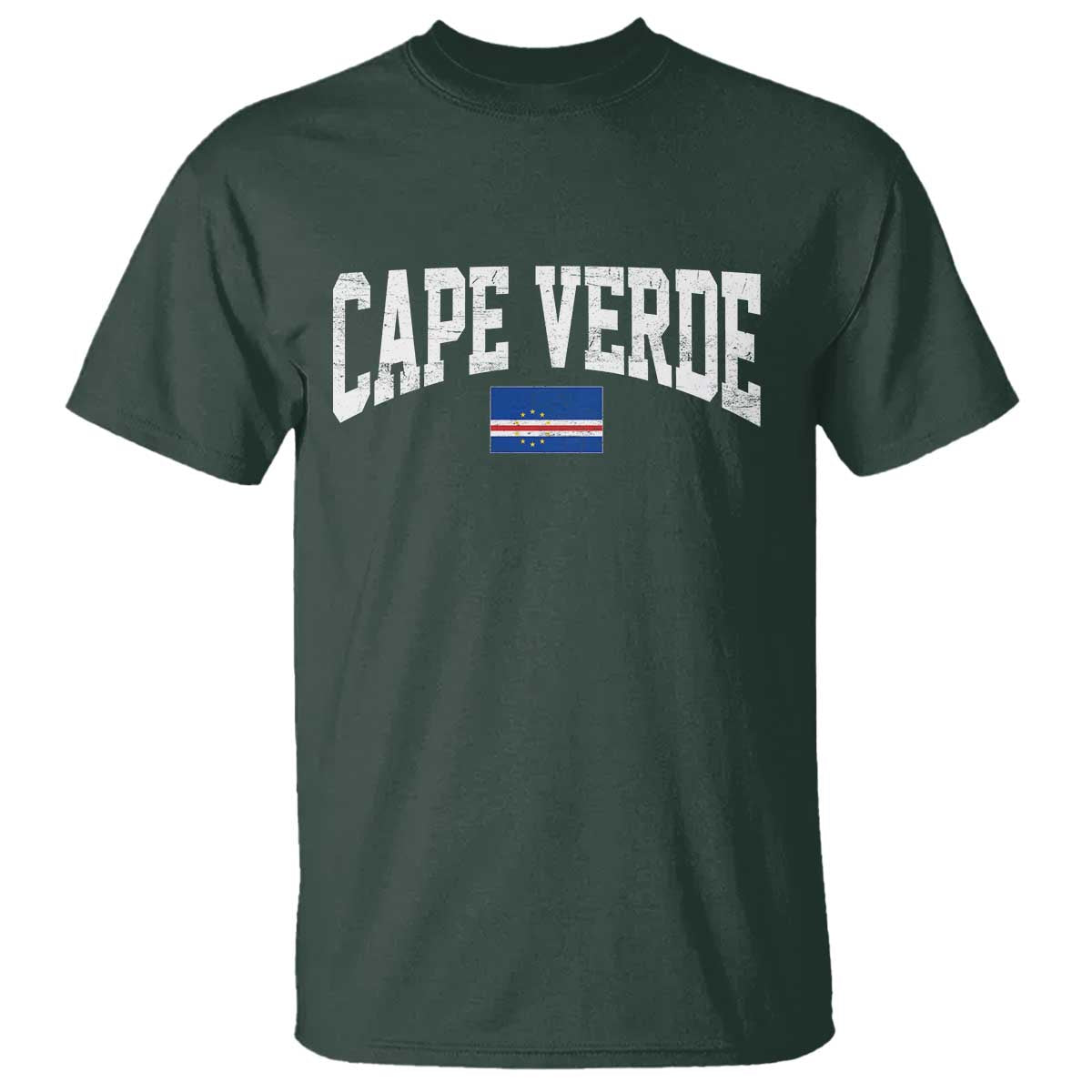 Cape Verde Sports Throwback T Shirt Cabo Verdean Pride