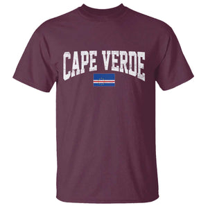 Cape Verde Sports Throwback T Shirt Cabo Verdean Pride