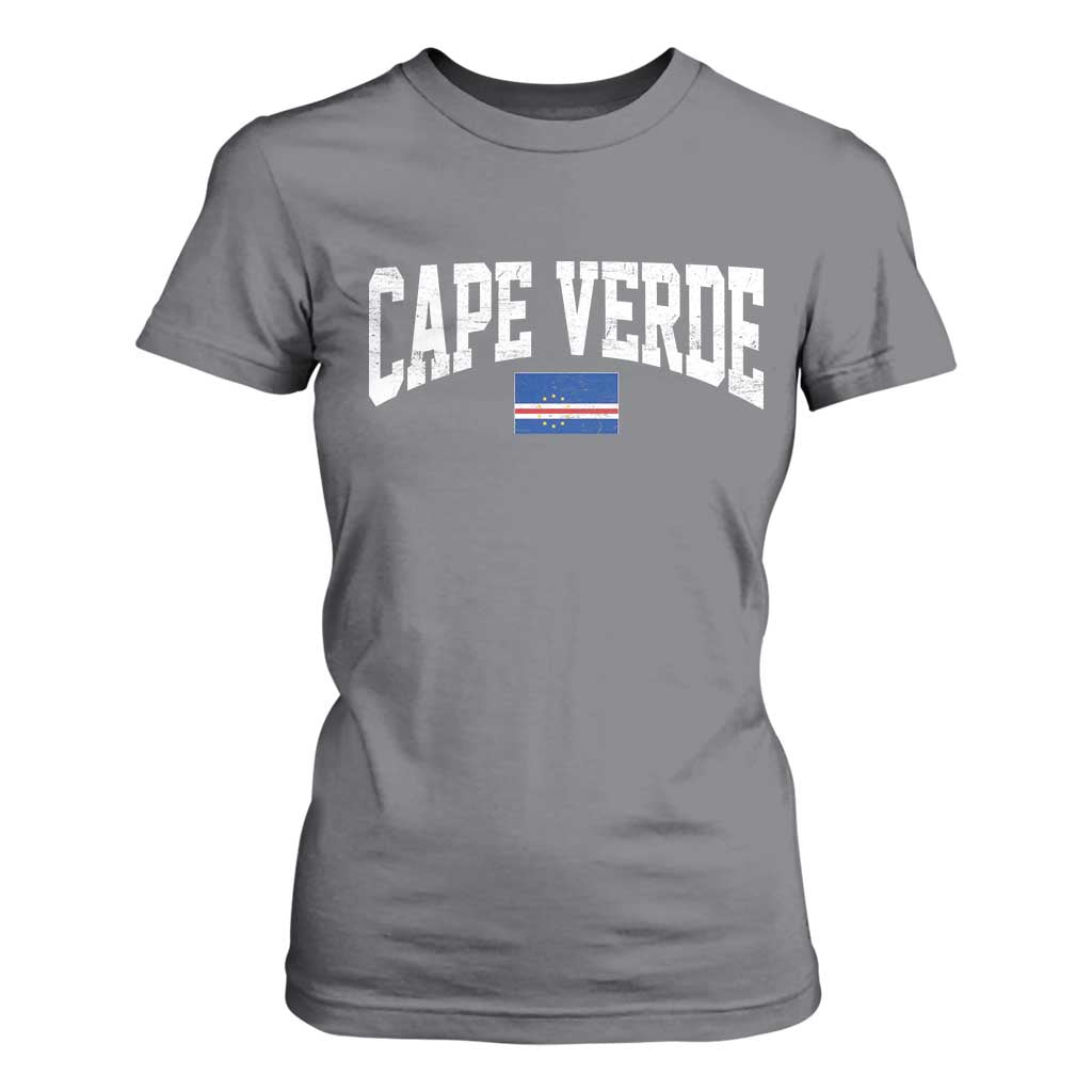 Cape Verde Sports Throwback T Shirt For Women Cabo Verdean Pride