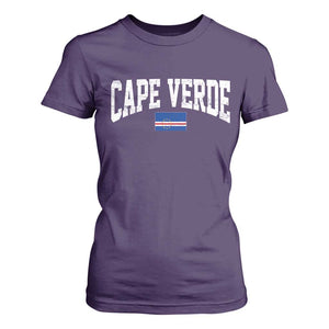 Cape Verde Sports Throwback T Shirt For Women Cabo Verdean Pride