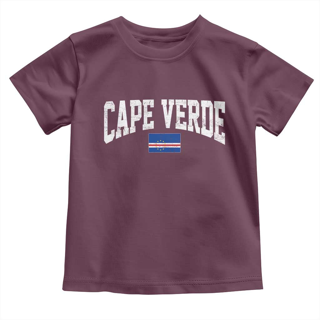 Cape Verde Sports Throwback Toddler T Shirt Cabo Verdean Pride