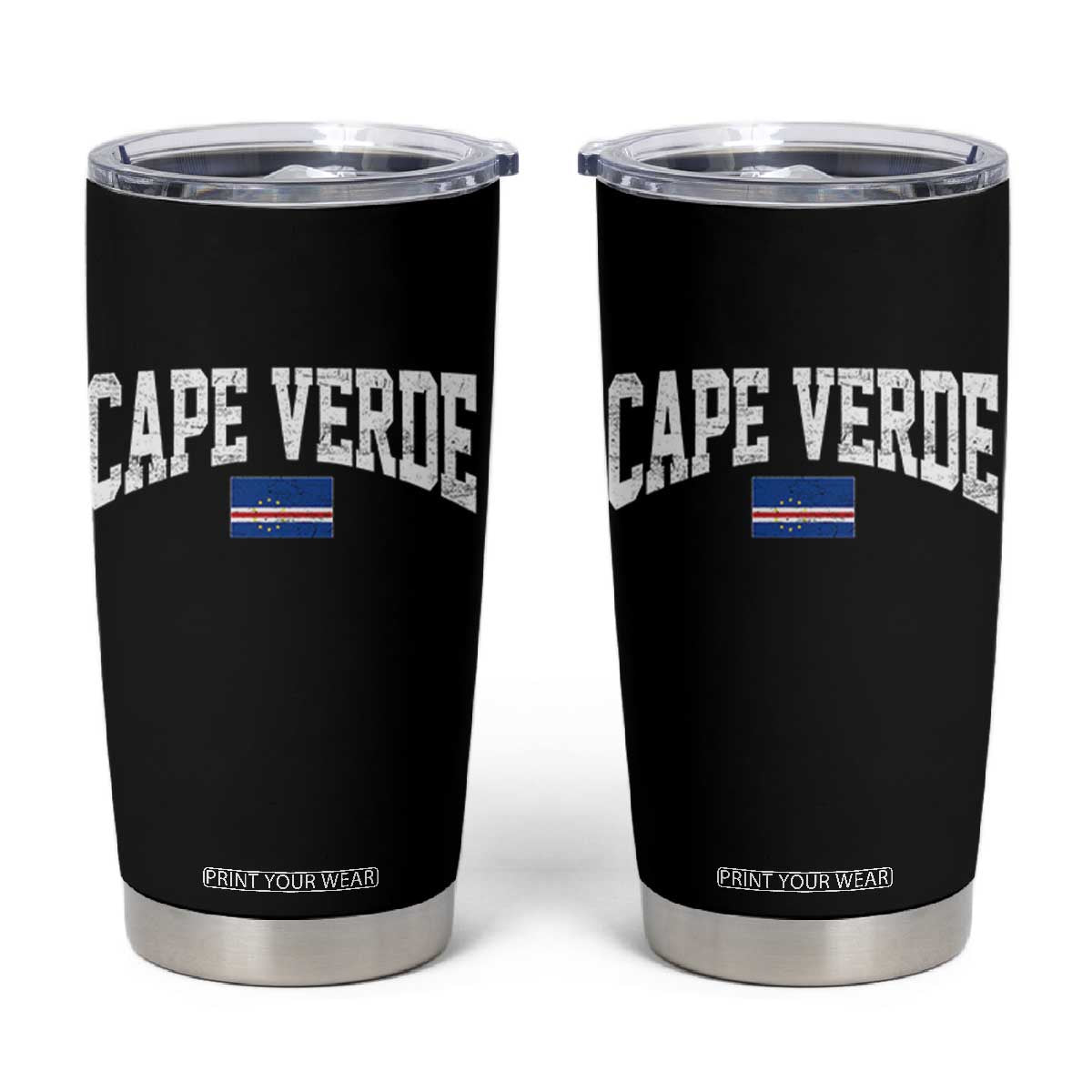 Cape Verde Sports Throwback Tumbler Cup Cabo Verdean Pride