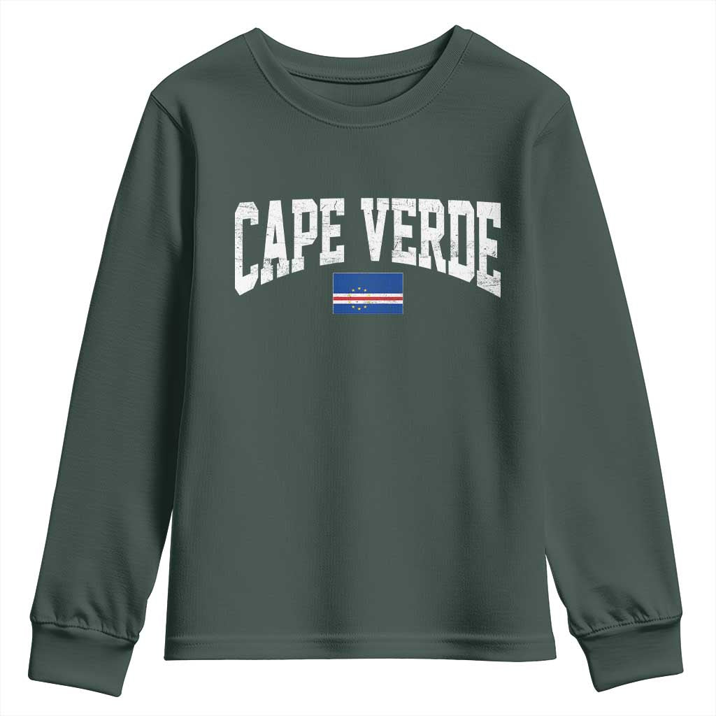 Cape Verde Sports Throwback Youth Sweatshirt Cabo Verdean Pride