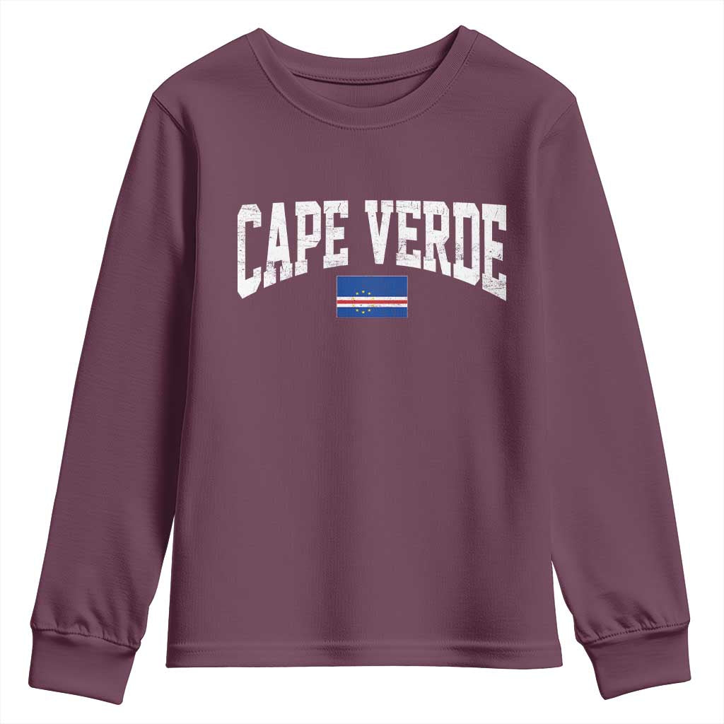 Cape Verde Sports Throwback Youth Sweatshirt Cabo Verdean Pride
