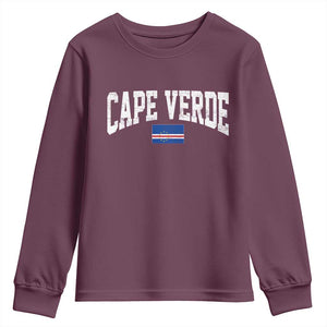 Cape Verde Sports Throwback Youth Sweatshirt Cabo Verdean Pride