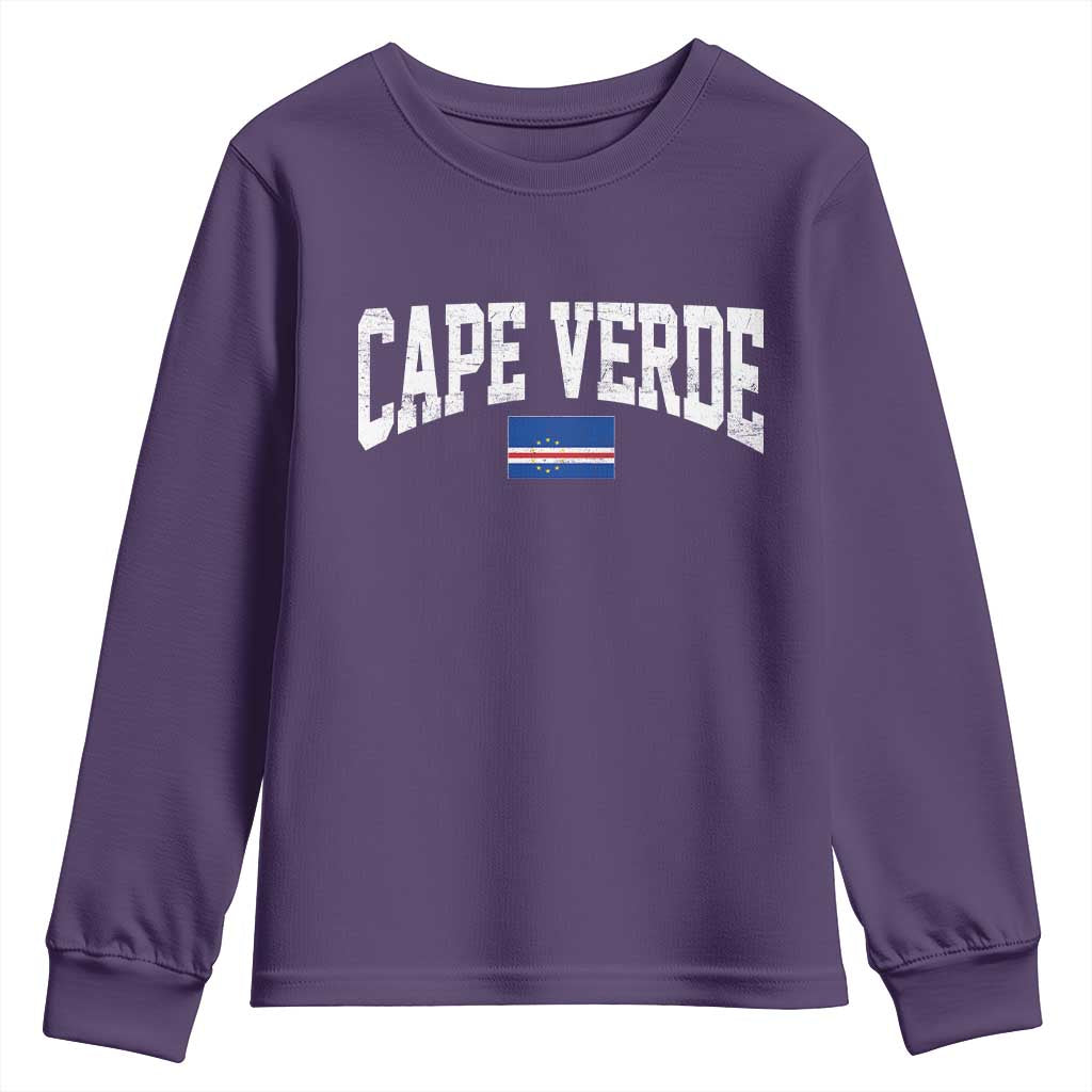 Cape Verde Sports Throwback Youth Sweatshirt Cabo Verdean Pride