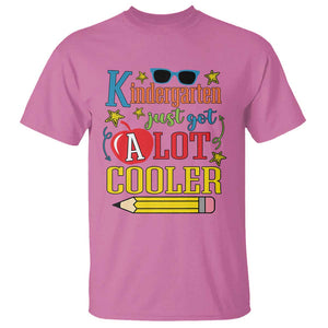 Funny Kindergarten Just Got A Lot Cooler T Shirt First Day Of School Sunglass Red Apple TS11 Azalea Print Your Wear