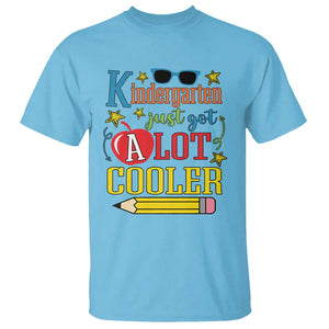 Funny Kindergarten Just Got A Lot Cooler T Shirt First Day Of School Sunglass Red Apple TS11 Sky Print Your Wear