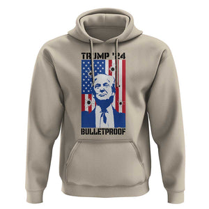 Trump' 24 Hoodie Bulletproof American Flag 45 47 TS11 Sand Print Your Wear