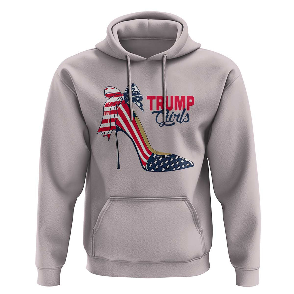 Trump Girl Hoodie High Heel Stilettos American Flag TS11 Ice Gray Print Your Wear
