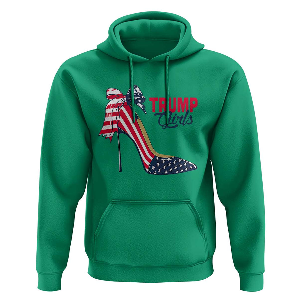 Trump Girl Hoodie High Heel Stilettos American Flag TS11 Irish Green Print Your Wear