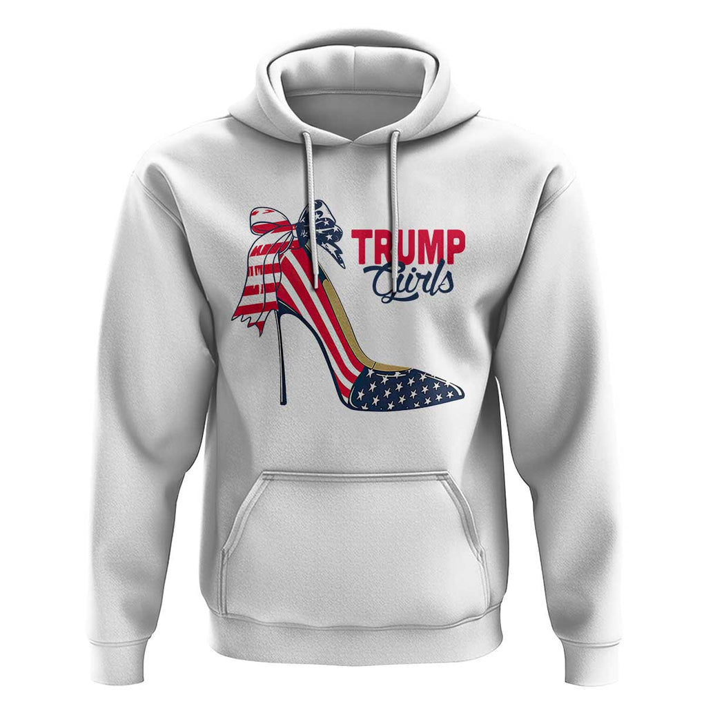 Trump Girl Hoodie High Heel Stilettos American Flag TS11 White Print Your Wear