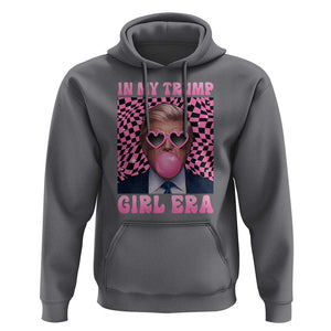 In My Trump Girl Era Hoodie Retro Groove Pink Bubble Gum Glasses TS11 Charcoal Print Your Wear