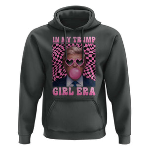 In My Trump Girl Era Hoodie Retro Groove Pink Bubble Gum Glasses TS11 Dark Heather Print Your Wear