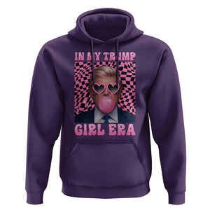 In My Trump Girl Era Hoodie Retro Groove Pink Bubble Gum Glasses TS11 Purple Print Your Wear