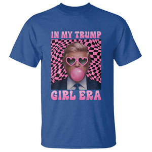In My Trump Girl Era T Shirt Retro Groove Pink Bubble Gum Glasses TS11 Royal Blue Print Your Wear