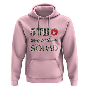 Funny Back To School Hunting Hoodie 5TH Grade Squad Camo Flag Apple Arrow TS11 Light Pink Print Your Wear