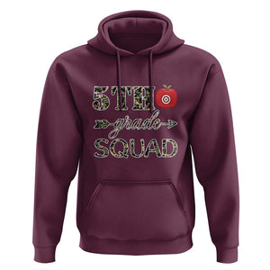 Funny Back To School Hunting Hoodie 5TH Grade Squad Camo Flag Apple Arrow TS11 Maroon Print Your Wear