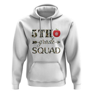 Funny Back To School Hunting Hoodie 5TH Grade Squad Camo Flag Apple Arrow TS11 White Print Your Wear