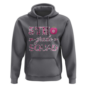 Funny Back To School Hunting Hoodie 5TH Grade Squad Pink Camo Flag Apple Arrow TS11 Charcoal Print Your Wear
