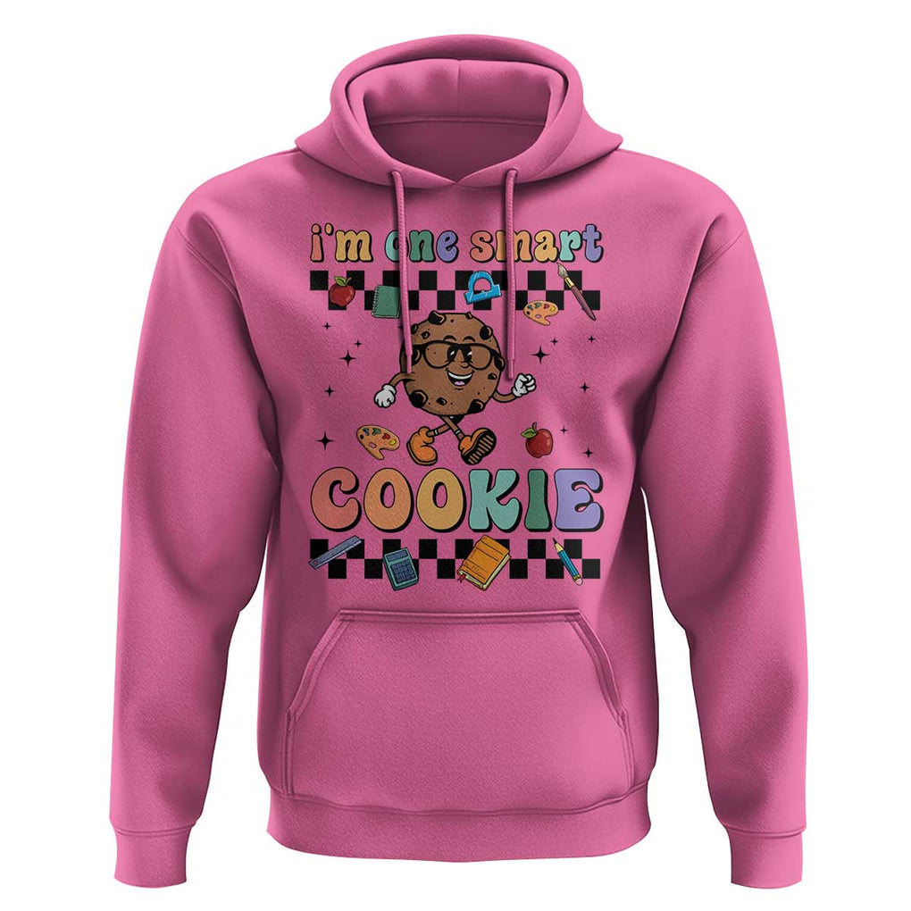 Funny Student Hoodie I'm One Smart Cookie Apple Book Ruler Pencil TS11 Azalea Print Your Wear