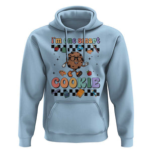 Funny Student Hoodie I'm One Smart Cookie Apple Book Ruler Pencil TS11 Light Blue Print Your Wear
