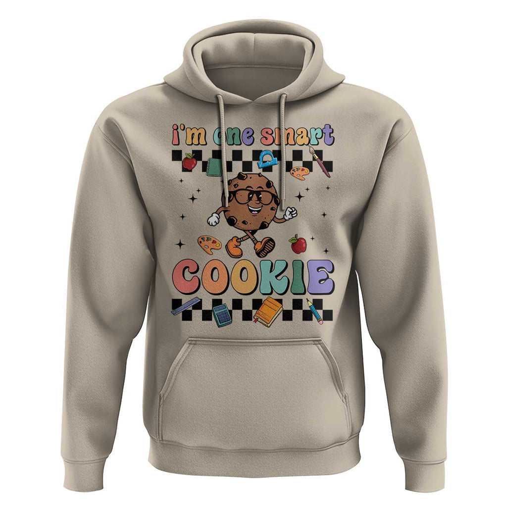 Funny Student Hoodie I'm One Smart Cookie Apple Book Ruler Pencil TS11 Sand Print Your Wear