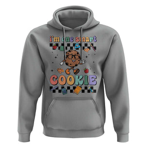 Funny Student Hoodie I'm One Smart Cookie Apple Book Ruler Pencil TS11 Sport Gray Print Your Wear