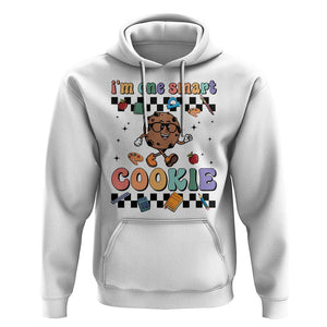 Funny Student Hoodie I'm One Smart Cookie Apple Book Ruler Pencil TS11 White Print Your Wear
