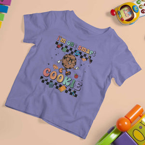 Funny Student T Shirt For Kid I'm One Smart Cookie Apple Book Ruler Pencil TS11 Violet Print Your Wear
