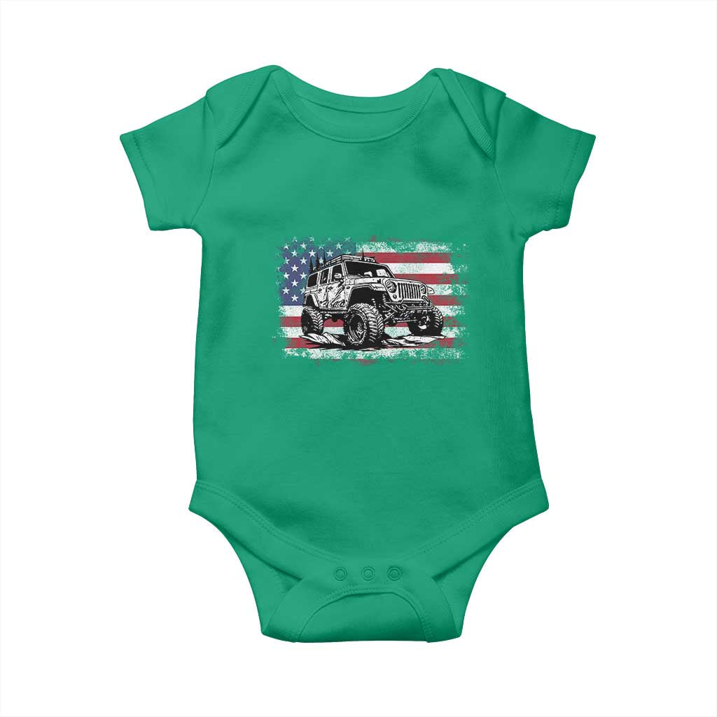 American Flag UTV Side By Side SXS Off Road Car Baby Onesie TS11 Irish Green Print Your Wear