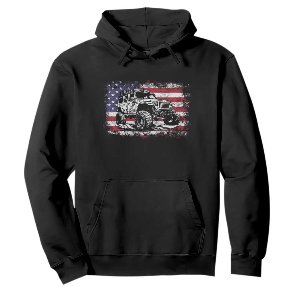 American Flag UTV Side By Side SXS Off Road Car Hoodie TS11 Black Print Your Wear