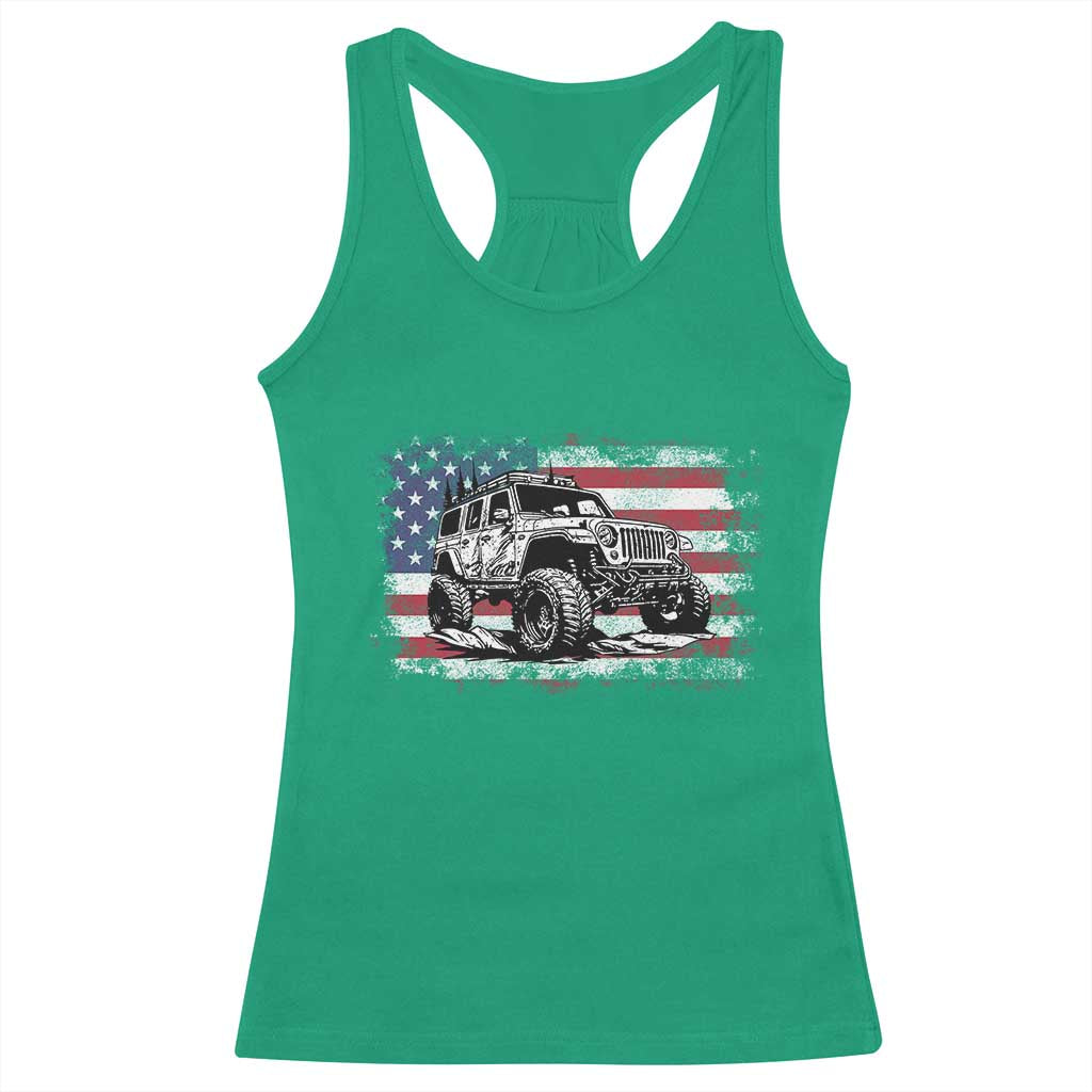 American Flag UTV Side By Side SXS Off Road Car Racerback Tank Top TS11 Irish Green Print Your Wear
