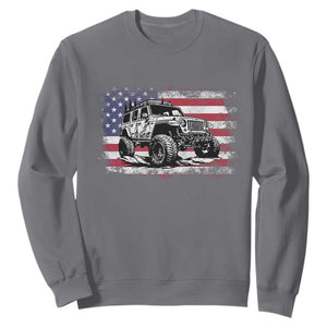 American Flag UTV Side By Side SXS Off Road Car Sweatshirt TS11 Charcoal Print Your Wear