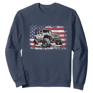 American Flag UTV Side By Side SXS Off Road Car Sweatshirt TS11 Navy Print Your Wear