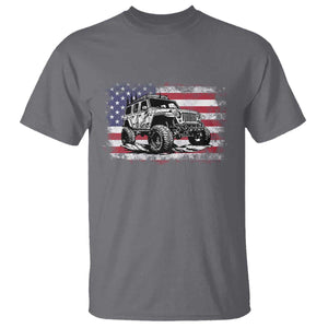American Flag UTV Side By Side SXS Off Road Car T Shirt TS11 Charcoal Print Your Wear
