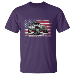 American Flag UTV Side By Side SXS Off Road Car T Shirt TS11 Purple Print Your Wear