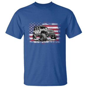 American Flag UTV Side By Side SXS Off Road Car T Shirt TS11 Royal Blue Print Your Wear