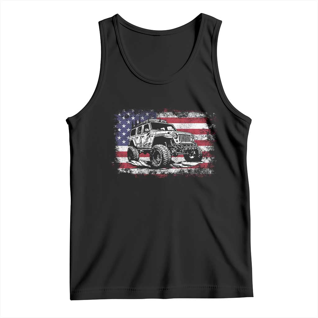 American Flag UTV Side By Side SXS Off Road Car Tank Top TS11 Black Print Your Wear