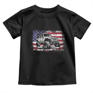 American Flag UTV Side By Side SXS Off Road Car Toddler T Shirt TS11 Black Print Your Wear