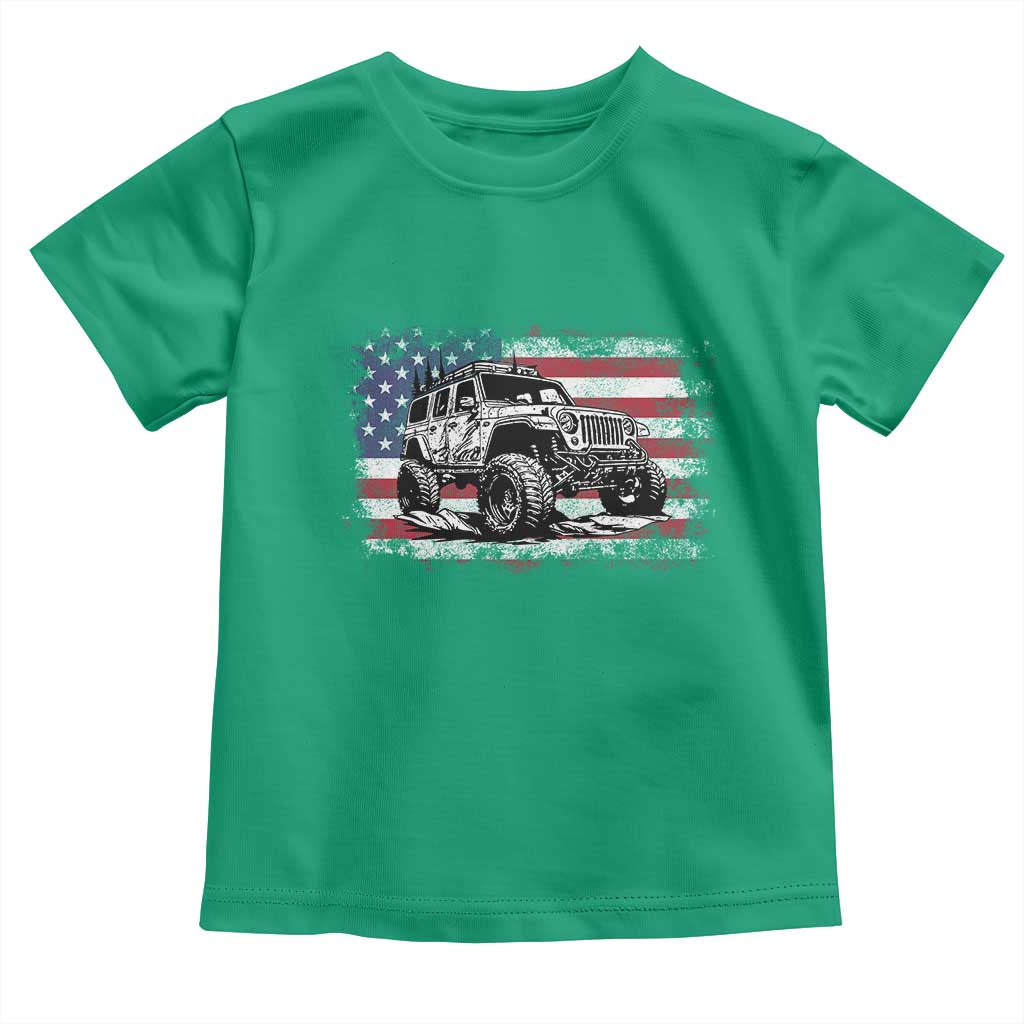 American Flag UTV Side By Side SXS Off Road Car Toddler T Shirt TS11 Irish Green Print Your Wear