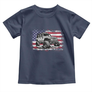 American Flag UTV Side By Side SXS Off Road Car Toddler T Shirt TS11 Navy Print Your Wear