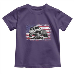 American Flag UTV Side By Side SXS Off Road Car Toddler T Shirt TS11 Purple Print Your Wear