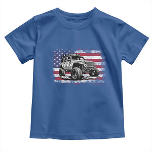 American Flag UTV Side By Side SXS Off Road Car Toddler T Shirt TS11 Royal Blue Print Your Wear