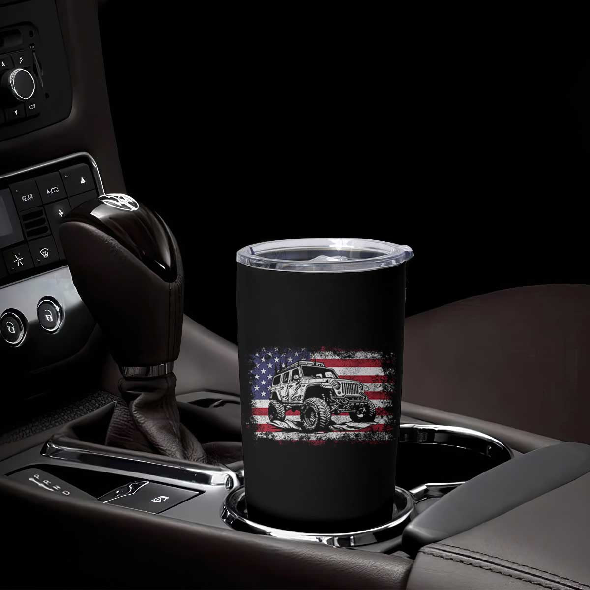 American Flag UTV Side By Side SXS Off Road Car Tumbler Cup TS11 Print Your Wear