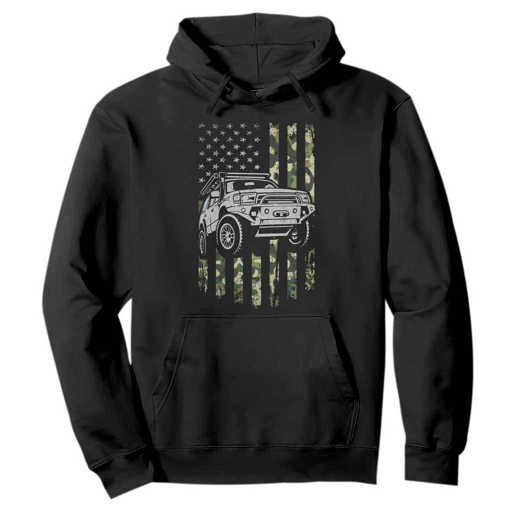 Camouflage American Flag UTV Side By Side SXS Off Road Car Hoodie TS11 Black Print Your Wear