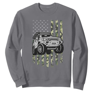 Camouflage American Flag UTV Side By Side SXS Off Road Car Sweatshirt TS11 Charcoal Print Your Wear