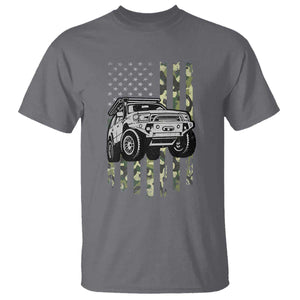 Camouflage American Flag UTV Side By Side SXS Off Road Car T Shirt TS11 Charcoal Print Your Wear