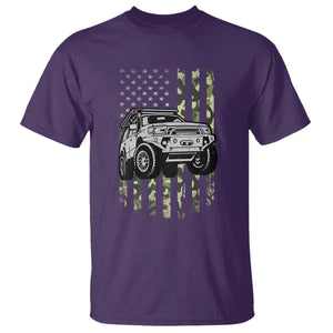 Camouflage American Flag UTV Side By Side SXS Off Road Car T Shirt TS11 Purple Print Your Wear